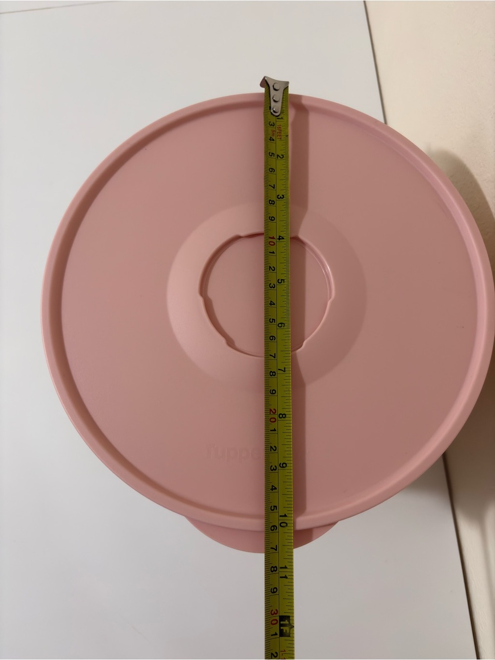 TUPPERWARE SERVING BOWL 6.6L. 28 CUP PINK CARNATION FLOWERS - Picture 3 of 14